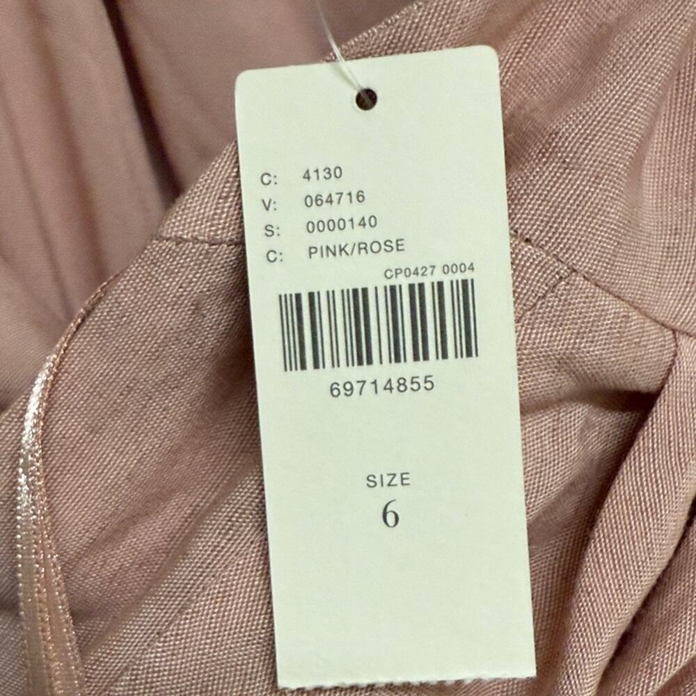 Anthropologie Blush One Shoulder Midi Dress NWT Size 6 - Picture 8 of 9